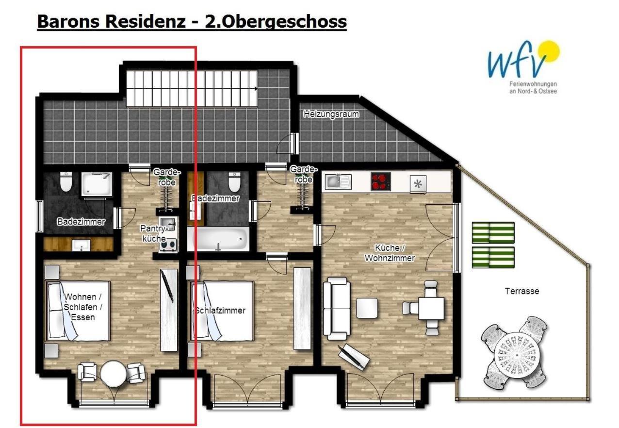 Barons Residenz Ferienwohnung 7 Borkum Exteriér fotografie